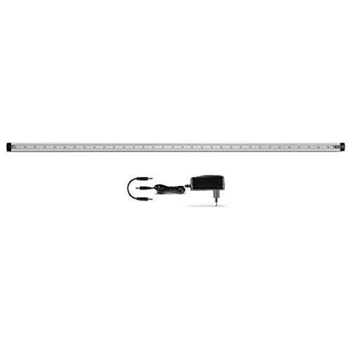 REV TS Unterbauleuchte Küche LED, LED Unterbauleuchte mit Sensor, 30.000h, 10W, 900lm, 1000 x 25 x 10 mm, silber von REV