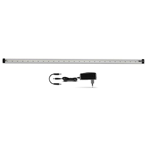 REV TS Unterbauleuchte Küche LED, LED Unterbauleuchte mit Sensor, 30.000h, 8,5W, 720lm, 800 x 25 x 10 mm, silber von REV