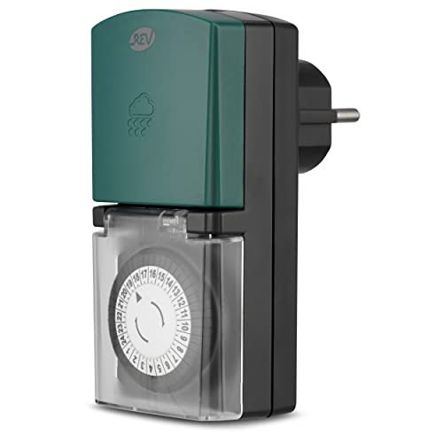 REV Zeitschaltuhr, für innen und aussen, mechanisch, 48 Zeiten/Tag, 30Min. 3680W, schwarz REV Zeitschaltuhr, für innen und aussen, mechanisch, 48 Zeiten/Tag, 30Min. 3680W, schwarz von REV