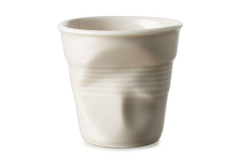 REVOL Cappuccinotasse Knickbecher Tasse Cappuccino grey pebble 180ml, Porzellan von REVOL