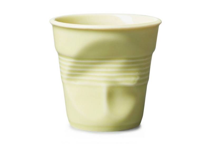 REVOL Cappuccinotasse Knickbecher Tasse Cappuccino jaune acidulé 180ml, Porzellan von REVOL