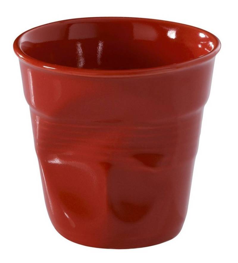 REVOL Cappuccinotasse Knickbecher Tasse Cappuccino pfefferrot 180ml, Porzellan REVOL Cappuccinotasse Knickbecher Tasse Cappuccino pfefferrot 180ml, Porzellan von REVOL