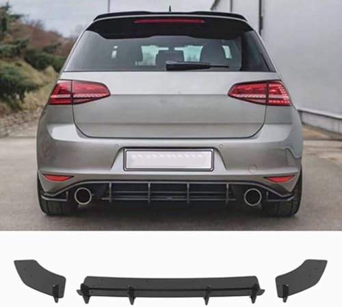 REXGEL Auto Heckstoßstange Diffusor Lippe passt für Golf 7 VII MK7 GTI 2014-2017, Auto Heckspoiler Lippenverkleidung Styling ZubehöR REXGEL Auto Heckstoßstange Diffusor Lippe passt für Golf 7 VII MK7 GTI 2014-2017, Auto Heckspoiler Lippenverkleidung Styling ZubehöR von REXGEL
