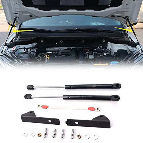 REXGEL Für Skoda Für Karoq 2017 2018 2019 Refit Fronthaube Gasfeder Lift Support Hydraulische Stangenstreben Stoßdämpferhalterung Bars Zubehör Auto-Styling von REXGEL