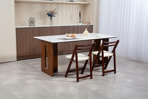 REXO Solid Wood Folding Chair - Space-Saving, Durable & Stylish Design for Home, Office Use von REXO