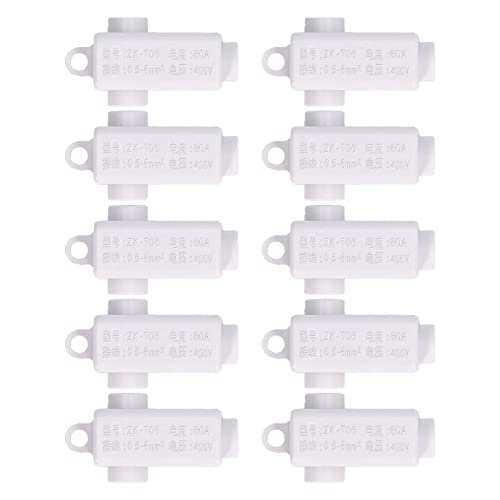 10Pcs T Type Splitter Block 3 Way Inline Junction Connector Box | High Capacity 400V 60A ZK - T06 | Fast Wiring for 0.5-6mm² Wires/Electrical Projects/DIY 10Pcs T Type Splitter Block 3 Way Inline Junction Connector Box | High Capacity 400V 60A ZK - T06 | Fast Wiring for 0.5-6mm² Wires/Electrical Projects/DIY von REXVTNS