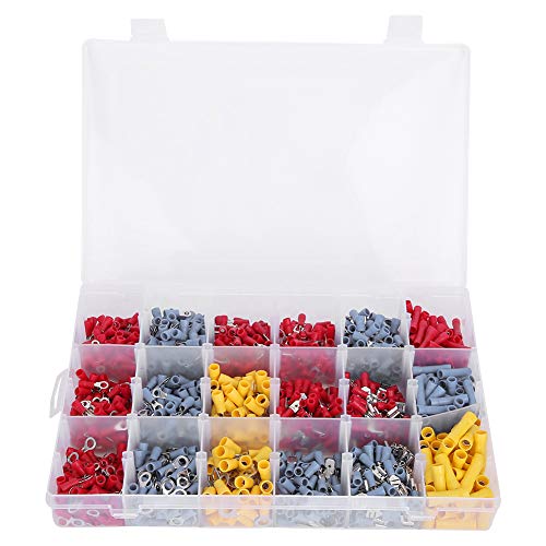 1200Pcs Electrical Wire Terminal Crimp Connectors | Copper Tin Plating & Flame Retardant PVC | Marine/Automotive/Electrical Engineering Use | Enhanced Performance 1200Pcs Electrical Wire Terminal Crimp Connectors | Copper Tin Plating & Flame Retardant PVC | Marine/Automotive/Electrical Engineering Use | Enhanced Performance von REXVTNS