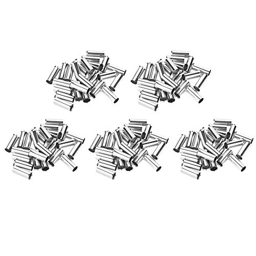 125Pcs Noninsulated Ferrule Copper Terminals Kit | 1/2 / 4/5 / 7 AWG for Wire & Cable | High - grade Copper Material/Flame Retardant/Sturdy | Assorted in Storage Case von REXVTNS