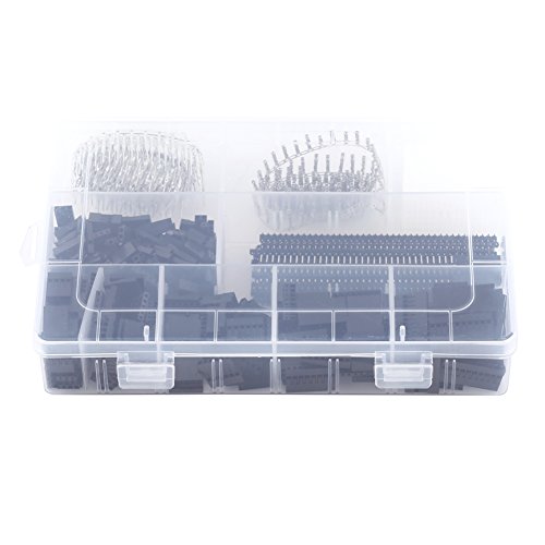 1450pcs 2.54mm Jumper Wire Connector Kit | Male & Female Pin Header/Housing for Breadboard/Electronics | DIY Computer Building & Prototyping | 1-10 Pin Assortment 1450pcs 2.54mm Jumper Wire Connector Kit | Male & Female Pin Header/Housing for Breadboard/Electronics | DIY Computer Building & Prototyping | 1-10 Pin Assortment von REXVTNS