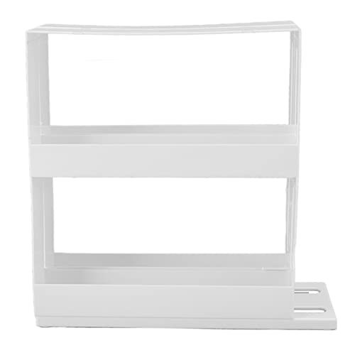 2 - Tier Sliding Seasoning Rack | Large Capacity & Rotating Design | Stable Base for Kitchen/Pantry/Countertop | Space - Saving Organizer for Condiments & Jars von REXVTNS