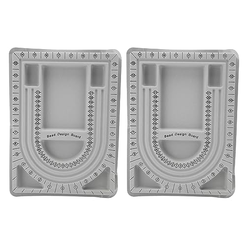 2Pcs Flocked Bead Board | Grey Bracelet Beading Mat for DIY Jewelry Making/Necklace Design | Secure Texture, 13x9.6in 2Pcs Flocked Bead Board | Grey Bracelet Beading Mat for DIY Jewelry Making/Necklace Design | Secure Texture, 13x9.6in von REXVTNS