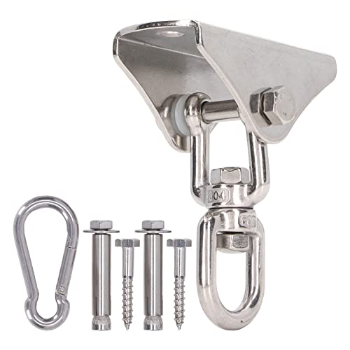 360 Degree Rotating Swing Hanger | 304 Stainless Steel Attachment Hook for Hammocks/Yoga/Exercise | Heavy Duty Ceiling Mount Hardware Kit with Snap Hook 360 Degree Rotating Swing Hanger | 304 Stainless Steel Attachment Hook for Hammocks/Yoga/Exercise | Heavy Duty Ceiling Mount Hardware Kit with Snap Hook von REXVTNS