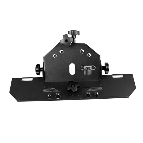 45 Degree Chamfer Bracket for Angle Grinder | Tile Chamfering Tool for 115/125 Grinder | Metal Chamfer Holder with Screws/Nuts | High Efficiency Cutting & Grinding Accessory (Black Screw) von REXVTNS