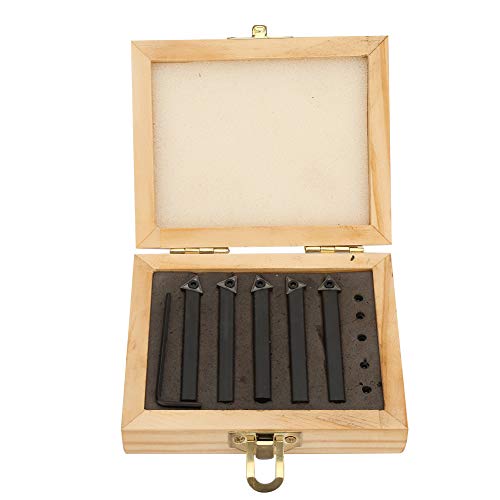 5 Pcs 1 / 4in Carbide Insert Turning Tool Bit | Indexable Lathe Tool for Turning/Facing/Boring | C6 Carbide Tip with Chipbreaker Groove | Mechanical Clamping Design 5 Pcs 1 / 4in Carbide Insert Turning Tool Bit | Indexable Lathe Tool for Turning/Facing/Boring | C6 Carbide Tip with Chipbreaker Groove | Mechanical Clamping Design von REXVTNS
