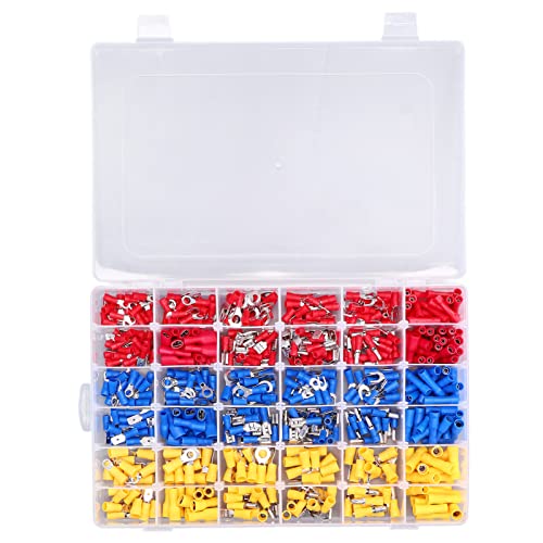 540PCS Mixed Crimp Terminals Set | Copper PVC Easy - Release Wire Connectors for Computers/Cars/Home | 19A - 48A Current Range, 12 Types in 3 Colors 540PCS Mixed Crimp Terminals Set | Copper PVC Easy - Release Wire Connectors for Computers/Cars/Home | 19A - 48A Current Range, 12 Types in 3 Colors von REXVTNS