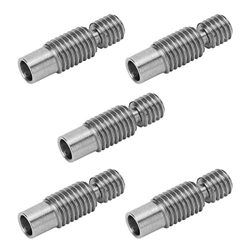 5pcs Alloy Heat Break V6 | 1.75mm Smooth Inner Wall for 3D Printer | Compatible for Volcano / PT100 / V6 Heat Block | Clog - Reducing & Leak - Controlled Design von REXVTNS