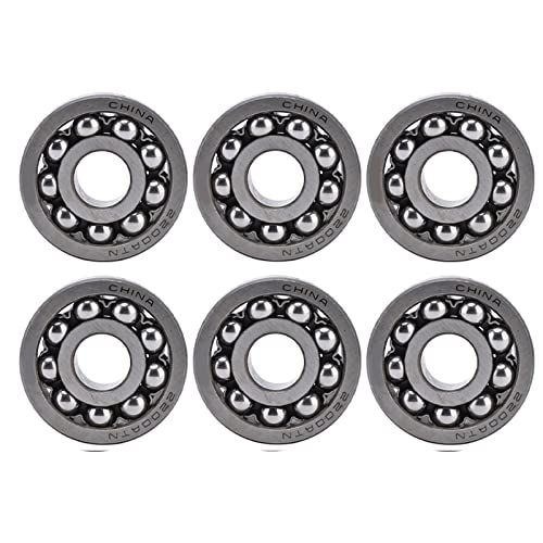 6Pcs Auto - Adjusting Ball Bearings | Double Row Radial Connection | Consistent Performance & Extended Service | for Gearboxes/Motors/Machinery | 2200-2203 Series (2200) von REXVTNS