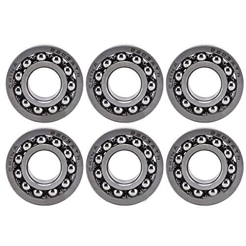 6Pcs Auto - Adjusting Ball Bearings | Double Row Radial Connection | Consistent Performance & Extended Service | for Gearboxes/Motors/Machinery | 2200-2203 Series (2203) von REXVTNS