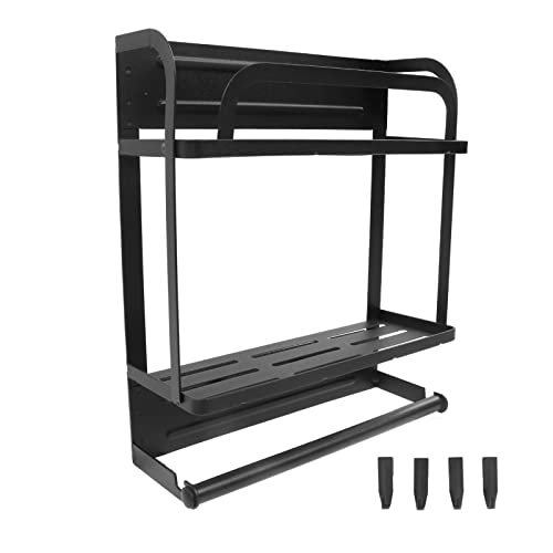Attractive Seasoning Organizer | Double Layer Storage for Refrigerator/Microwave/Washing Machine | Modular Design with Tissue Holder | Black Iron Shelf, 35 lbs Capacity Attractive Seasoning Organizer | Double Layer Storage for Refrigerator/Microwave/Washing Machine | Modular Design with Tissue Holder | Black Iron Shelf, 35 lbs Capacity von REXVTNS