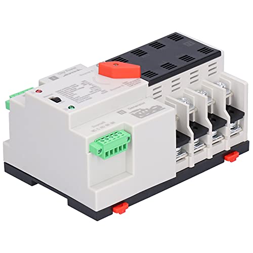 Automatic Transfer Switch 100A 4P | 400V AC Uninterruptible Electricity Supply | ATS for Generator/Solar System/Home Backup | CB Level, 0.05s Conversion, ABS + Copper von REXVTNS