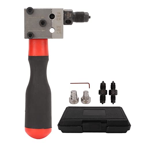 Brake Line Flaring Tool 3/16 & 1/4 Inch | Single & Double Flare for Auto Repair | Low Profile Design for Tight Spaces | Universal Car Brake Tube Tool Kit with Storage Box von REXVTNS