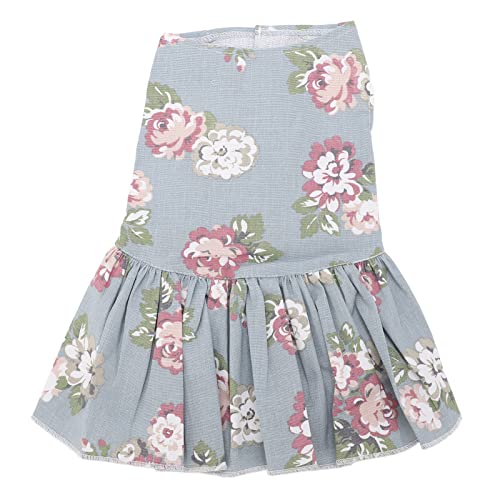 Breathable Cotton Dog Dress | Floral Sundress for Daily Use/Party/Wedding | Hook & Loop Design | Cute Pet Outfit for Small Medium Dogs (XS) von REXVTNS