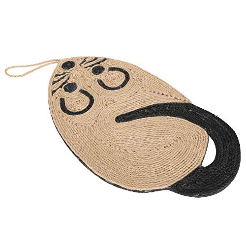 Cat Scratch Mat with Small Animal Toy | Authentic Sisal for Pet - Friendly Nail Grinding | Hanging Cat Scratcher for Play/Sleep/Space Saving | Sturdy & Pet - Safe von REXVTNS