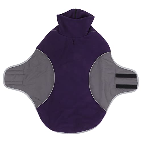 Dog Winter Coat with Traction Hole | Reflective & Adjustable Jacket for Medium/Large Dogs | Windproof & Tear - Strong for Hiking/Running | Super Soft Polyester & Plush (L) von REXVTNS