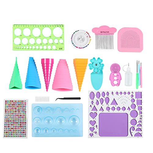 Handmade Paper Quilling Tool Kit | 3 - in - 1 DIY Scrapbooking Accessories | 15 - Piece Set for Cards/Decorations/Present Wrapping | Stainless Steel Comb & Multi - Color Beads Handmade Paper Quilling Tool Kit | 3 - in - 1 DIY Scrapbooking Accessories | 15 - Piece Set for Cards/Decorations/Present Wrapping | Stainless Steel Comb & Multi - Color Beads von REXVTNS