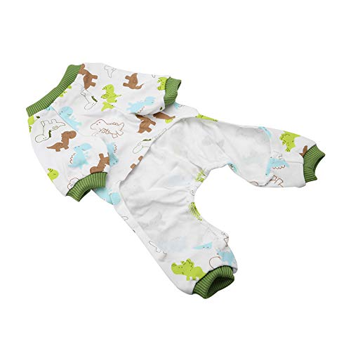 Hundepyjamas & Katzen -Jumpsuit | Baumwoll -Cartoon -Haustierkostüm für kleine Hunde/Welpen/Katzen | Weiche und atmungsaktive Heimbekleidung | Maschinenwaschbar (M) von REXVTNS