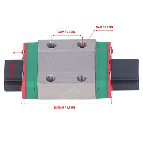 MGN9C Linear Guide Slider Block | Legierungstahlschiene Schiebeblock für 3D -Drucker/CNC -Maschine/Automatisierung | Hohe Geschwindigkeit und niedriges Rauschen mit μM von REXVTNS