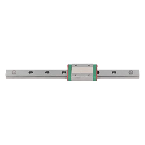 Miniature Linear Rail Slide | High Strength Bearing Steel Guide for Solar Equipment/CNC Machines | Low Friction & Quiet Sliding Motion | Interchangeable Design (MGN12H-200) von REXVTNS