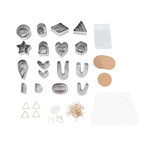 Modeling Clay Cutters Set | 30 Circle & 4 Three - Sided Shapes | Stainless Steel Cutters for DIY Jewelry/Baking | 60 Earrings & 36 Dies Included Modeling Clay Cutters Set | 30 Circle & 4 Three - Sided Shapes | Stainless Steel Cutters for DIY Jewelry/Baking | 60 Earrings & 36 Dies Included von REXVTNS