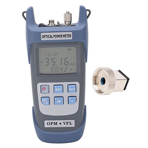 Optical Measurement Device with Red Source | 7 Wavelengths Fiber Tester for Communication Engineering | 15MW Output / 15KM Distance | Auto Shutdown & 500 Data Storage von REXVTNS