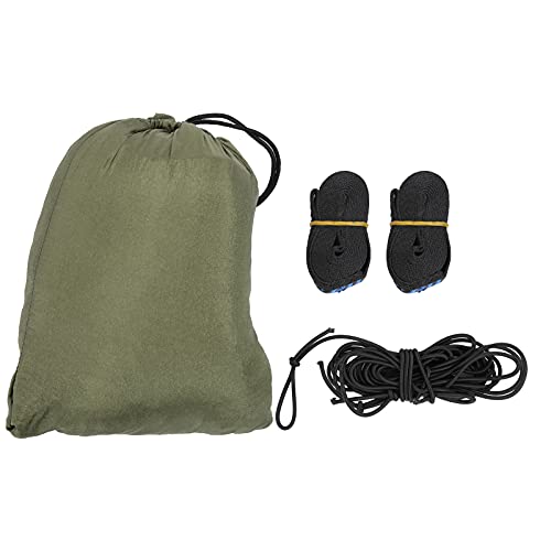 Outdoor Camping Hammock with Protective Net | 280x140cm Nylon Fabric Single Hammock | Lightweight & Portable for Backpacking/Garden/Beach | Includes Storage Bag & Accessories von REXVTNS
