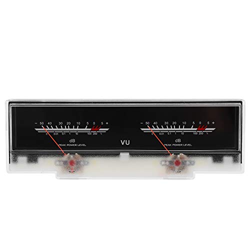 P - 78WTC - OG VU Meter | Dual Header DB Amplifier Level Audio Meter with LED Backlight | High Performance ABS Panel for DIY/Studio/Car Audio | 650Ω Impedance, 500UA von REXVTNS