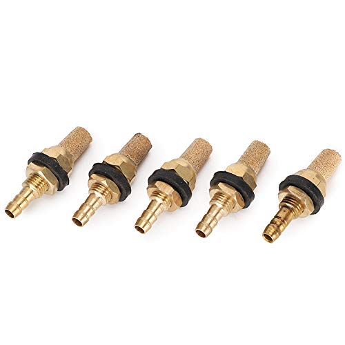 REXVTNS 5PCS Sandstone Gold Aquarium Bubble Stone | Copper Core for Even Bubbles/Fish Environment Oxygen Pump Accessories | Sturdy Aeration Stone for Aquariums/Fish Environments von REXVTNS