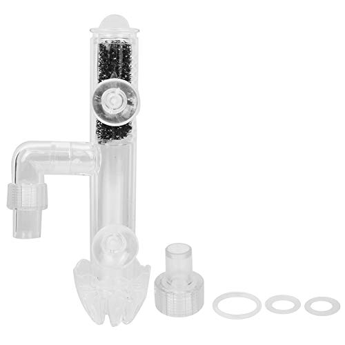 REXVTNS Aquarium Oil Film Skimmer | Acrylic Transparent Efficient Remover for Fish Tank | 12/16 & 16/22 Connectors | Quick Top Layer Oil Removal/Shrimp Safe Design von REXVTNS