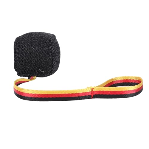 REXVTNS Dog Chew Toy for Aggressive Chewers | Tear Sturdy Cotton Fiber Material | Interactive Teeth Care Toy for Dogs/Puppies | Training & Exercise Toy with Ropes (Black) von REXVTNS