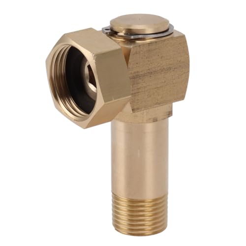 REXVTNS Messingschlauch Ellbogenanschluss | 360 Grad Rotation G1 / 2 Adapter | Ersatz für Gartensprinkler/Bewässerungssysteme/Autowaschanlagen | Hohe Härte robust - geschützt von REXVTNS