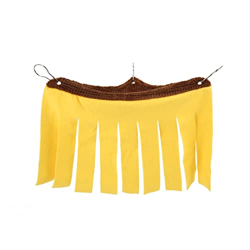 REXVTNS Small Animal Hammock with Tassels | Soft Flannel Pet Bed for Rabbits/Hamsters/Guinea Pigs | Breathable Hanging Hideout & Perch | 3 Metal Hooks, Space - Saving Design von REXVTNS
