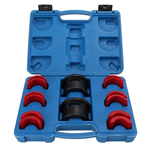 REXVTNS Suspension Component Driver Tool Set | 35-50mm Universal Motorcycle & Cycle Suspension Component Installer | Carbon Steel Sturdy Construction with 6 Adapters von REXVTNS