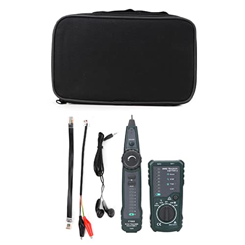 RJ45 RJ11 Cable Tester | Network Wire Locator Kit for LAN/Telephone Lines | Detects Open/Short/Wrong Circuits | 3000m Range, IP40 Rated von REXVTNS