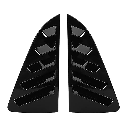 Side Window Louver Cover for Mk5 6R 6C | ABS Protective Trim Guards Against Scratches/Damage | Triangular Shutters for 2011-2017 Versions | Stylish Car Window Blinds Cover (Glossy Black) von REXVTNS