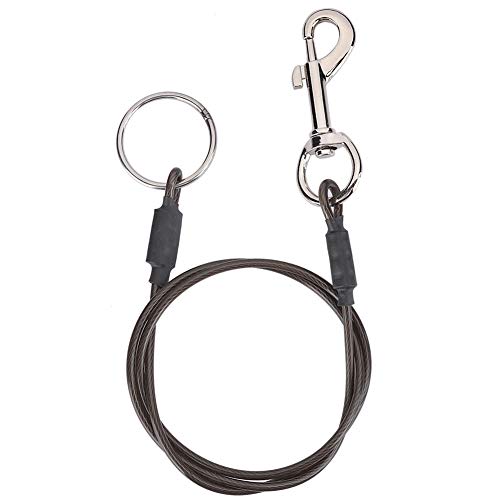 Stahldraht -Haustier -Leine | Festes Pflegenseil zum Baden/Duschen | Single Loop Design hilft zu vermeiden, Sich zu unterziehen | Einstellbar und Oxidation - für Hunde Aller von REXVTNS