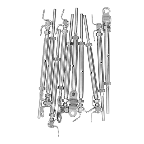 Stainless Steel Cable Railing Kit | 0-180° Adjustable Angle for Stairs/Decks/Balconies | T316 Long - lasting Hardware Kit with Hydraulic Crimping (1/8) von REXVTNS