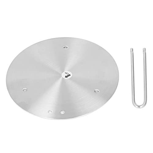 Stainless Steel Heat Diffuser Plate for Induction Cookers | Even Heat Distribution for Gas/Electric Stoves | Long - lasting Kitchen Cooking Tool with Handle (24#) von REXVTNS