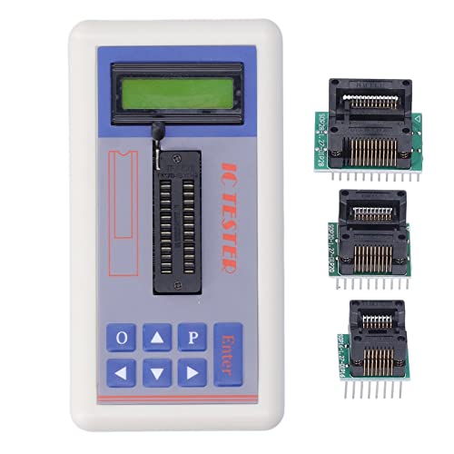 TSH - 06F IC Tester | 5 V 3,3V Automatikmodi für Mikroelektronik -Ingenieure | Transistormesser mit 1300 + Chip -Datenprofilen | Logikgerät/OP AMP/Optocoubler -Tester (With terminal) von REXVTNS