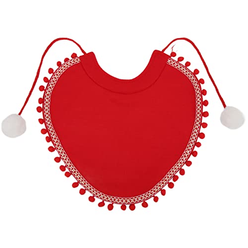 Weihnachts -Haustier -Umhang für Hunde & Katzen | Weiches Baumwoll -Urlaubskostüm mit Nackenkrawatte | Warm Winterumhang für Weihnachten/Festliche Anlässe/Geburtstagsfeiern | (XL) von REXVTNS