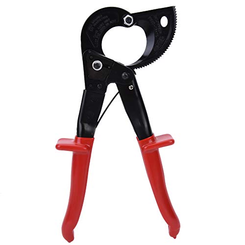 Wire Stripper Tool | Multifunctional Ratchet Cable Cutter for Aluminium/Copper Wires | Forged Cutting Part with Rubber Handle | 240mm² Trimming Range | Compact Design for Narrow von REXVTNS